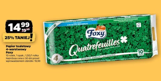 Netto: -25% na papier toaletowy Foxy 03.06.2025
