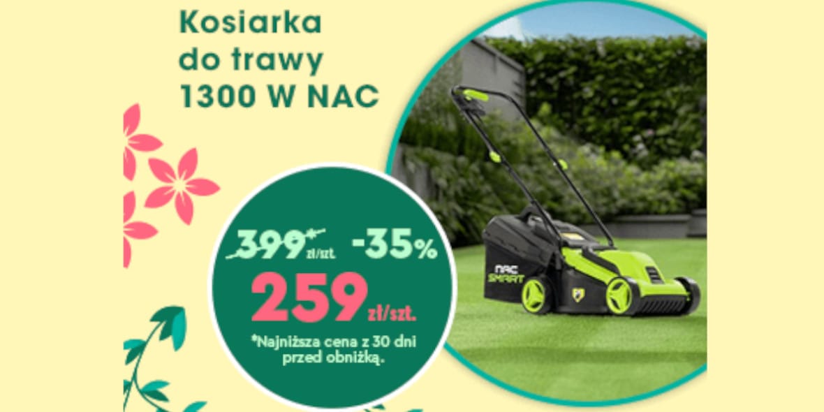 Biedronka Home: -35% na kosiarkę do trawy 14.05.2025