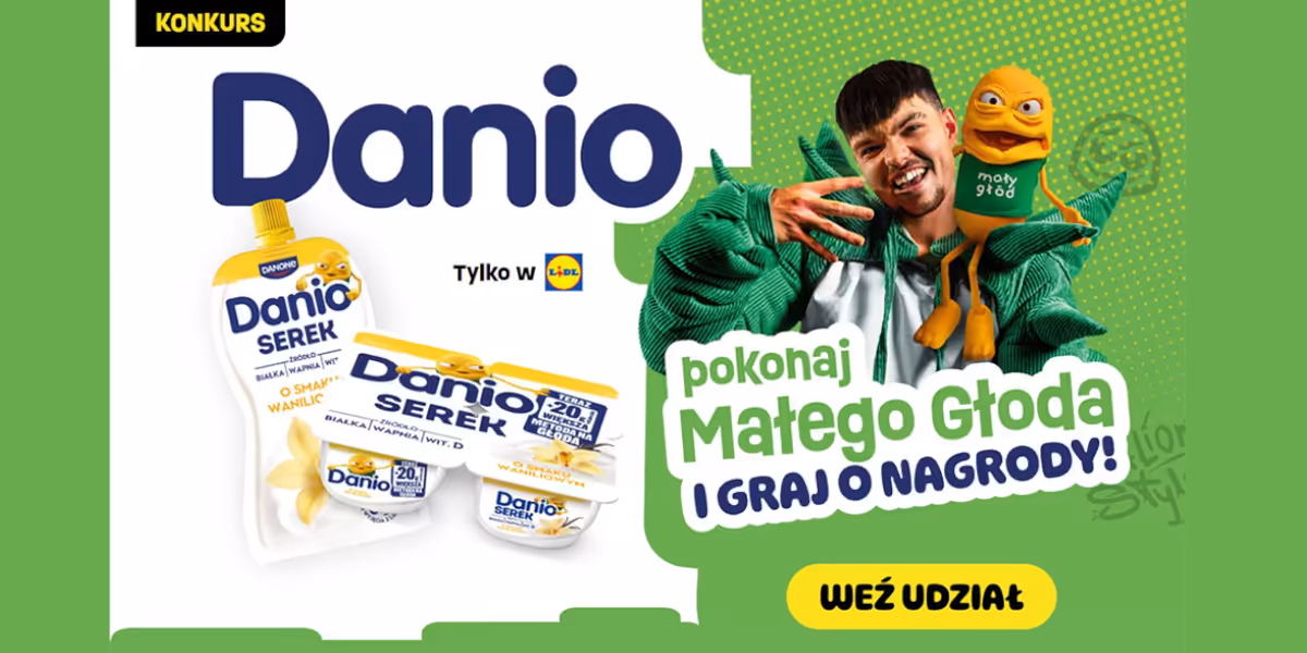 Lidl: Konkurs Danio – Pokonaj Małego Głoda