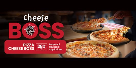 T-pizza: 28,95 zł za Pizzę Cheese Boss 28.05.2025