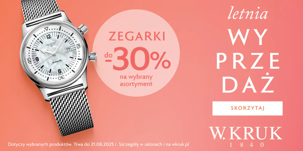 W. KRUK: Do -30% na zegarki