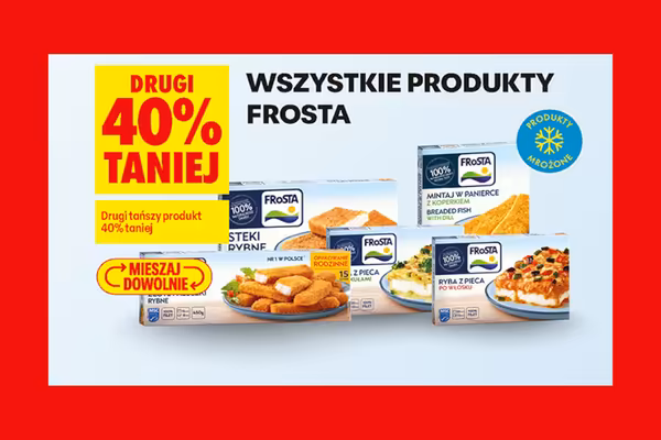 Biedronka: -40% na wszystkie produkty Frosta