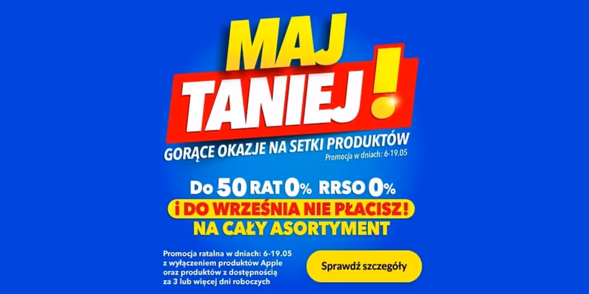 RTV EURO AGD: Maj TANIEJ!