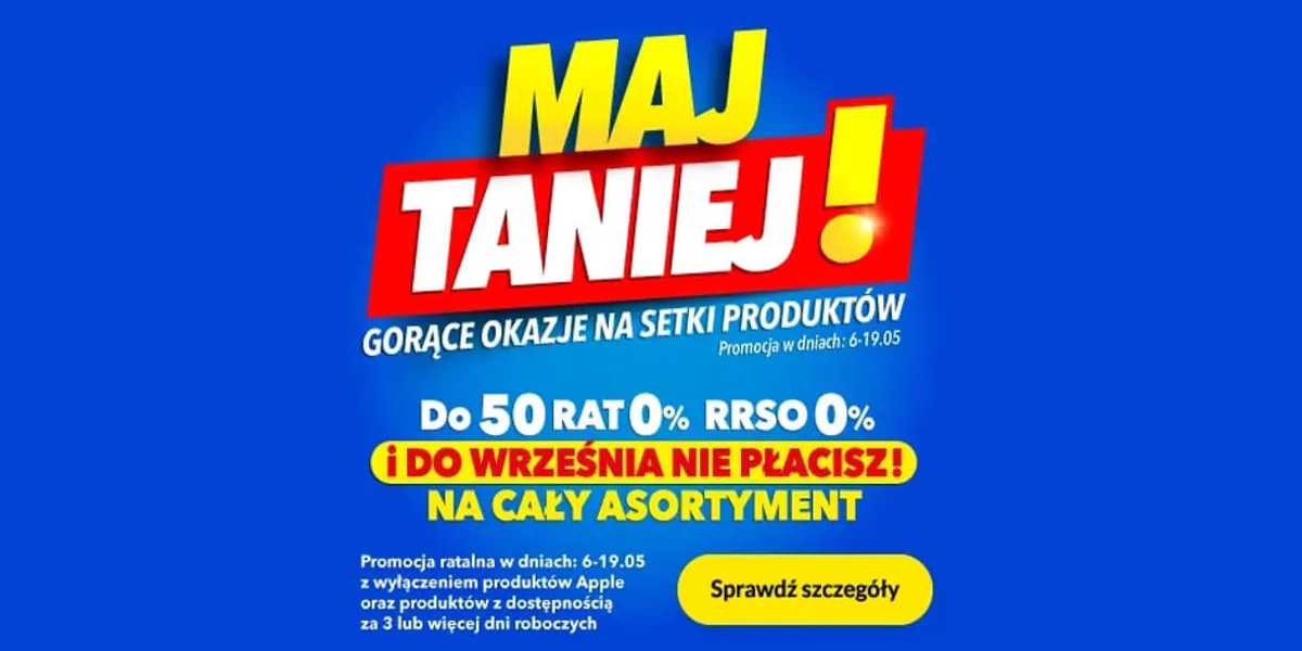RTV EURO AGD: Maj TANIEJ!