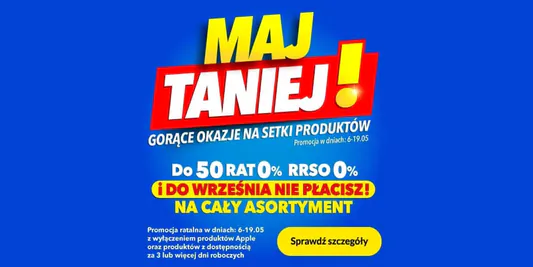 RTV EURO AGD:  Maj TANIEJ! 06.05.2025