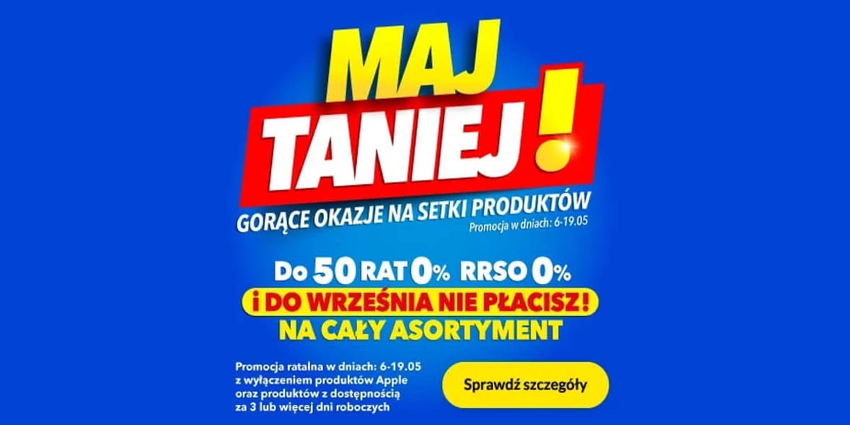 RTV EURO AGD: Maj TANIEJ!