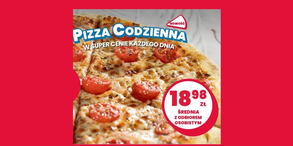 Domino's Pizza: 18,98 zł za średnią pizzę 11.12.2024
