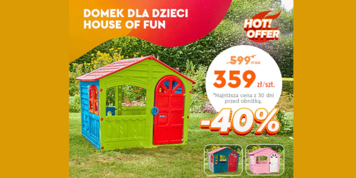 Biedronka Home: -40% na domek dla dzieci House Of Fun 14.05.2025