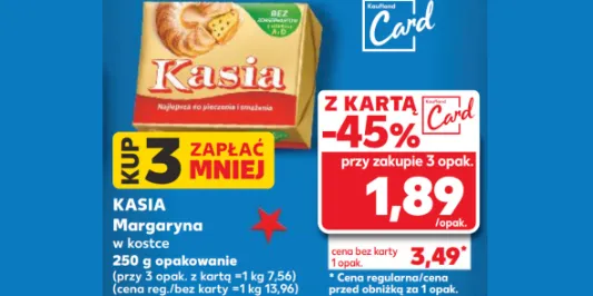 Kaufland: -45% na margarynę Kasia 19.12.2024