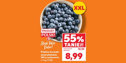 Kaufland: -55% na polską borówkę amerykańską 07.08.2025