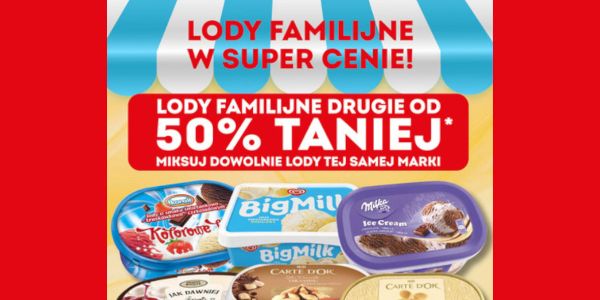 Żabka: -50% na lody familijne 12.08.2024