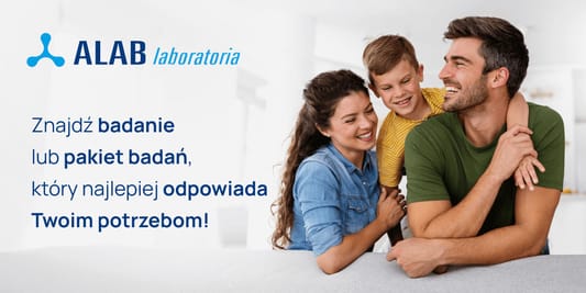 ALAB laboratoria: KOD rabatowy -30% na wszystkie pakiety badań 06.06.2025