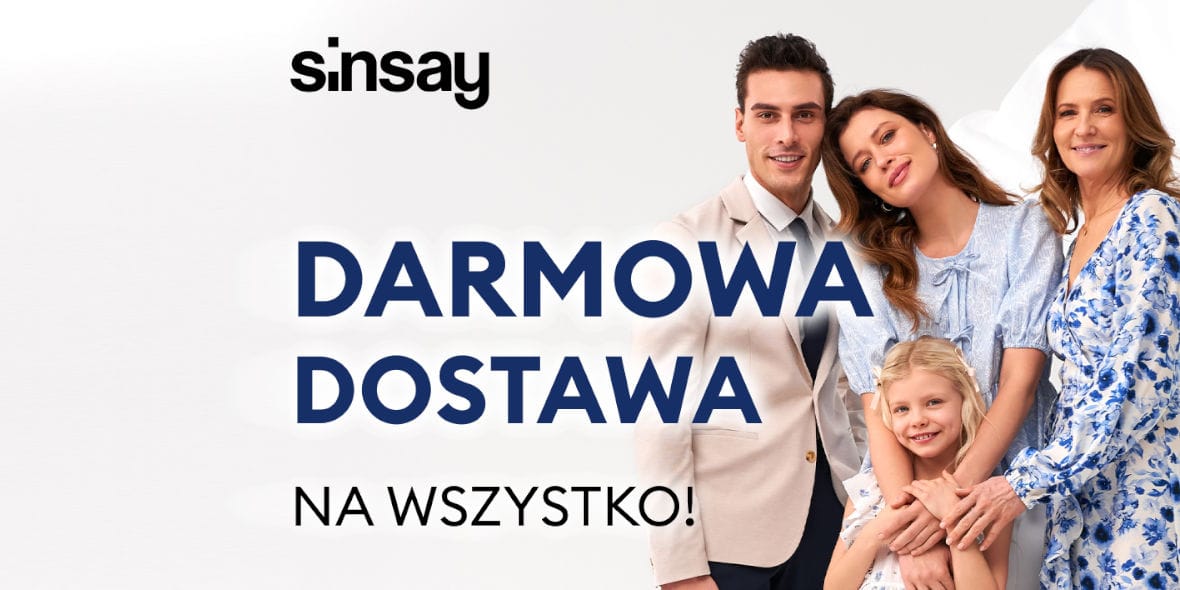 Sinsay:  Darmowa Dostawa w Sinsay 09.05.2025