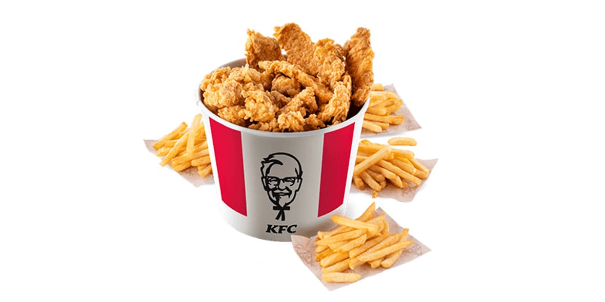KFC: 74,99 zł za Kubełek Strips&Bites dla 4 osób 09.05.2025