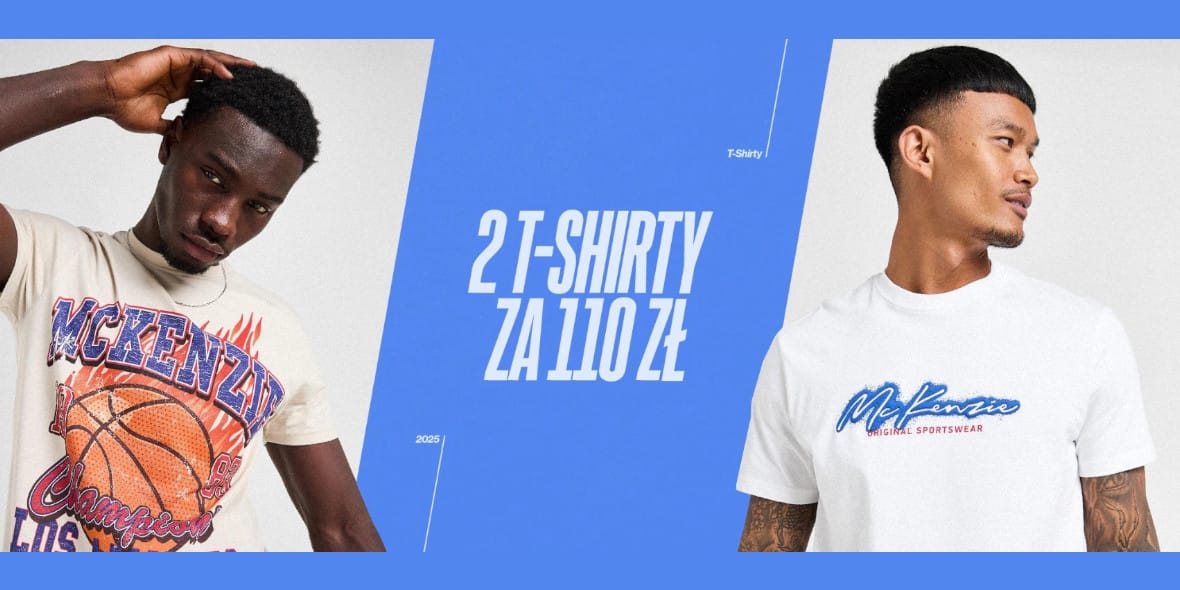 JDsports: 110 zł za dwa T-shirty 29.04.2025