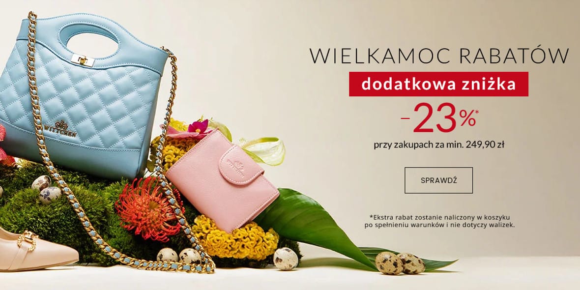 Wittchen: -23% ekstra na zakupy w Wittchen 11.04.2025