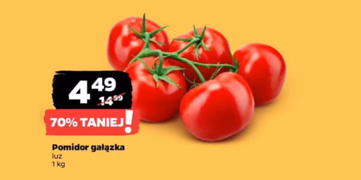 Netto: -70% na pomidory gałązka