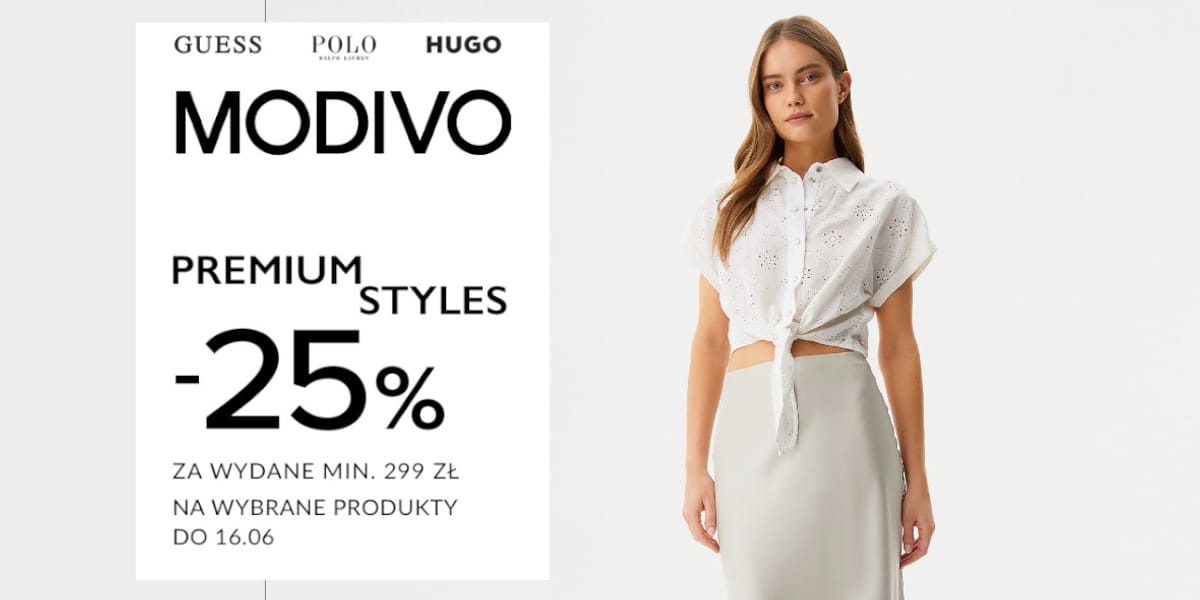 Modivo: KOD rabatowy -25% na wybrane produkty