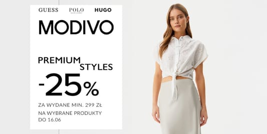 Modivo: KOD rabatowy -25% na wybrane produkty 13.06.2025