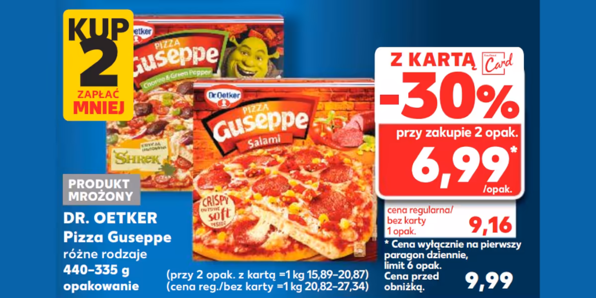 Kaufland: -30% na pizze Guseppe DR. OETKER