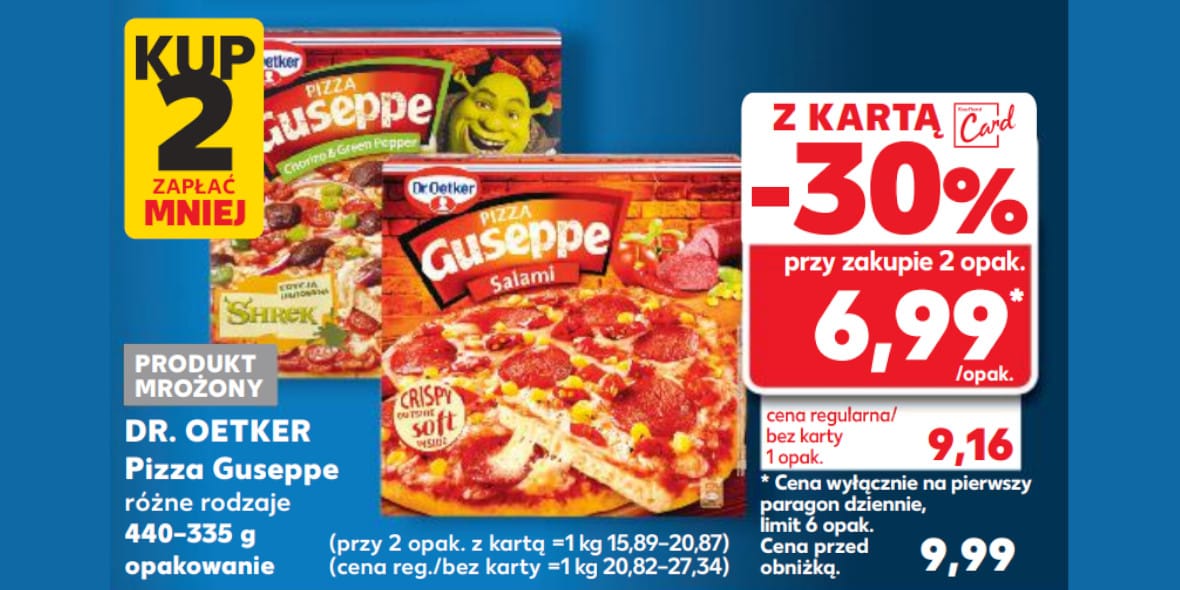 Kaufland: -30% na pizze Guseppe DR. OETKER 15.05.2025