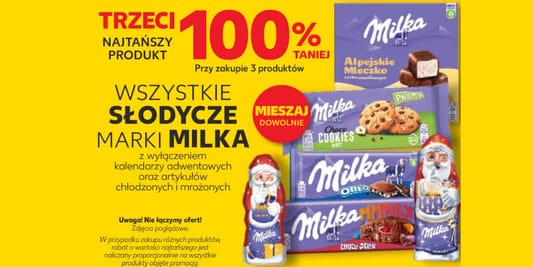 Kaufland: -100% na wszystkie słodycze marki Milka 04.12.2025