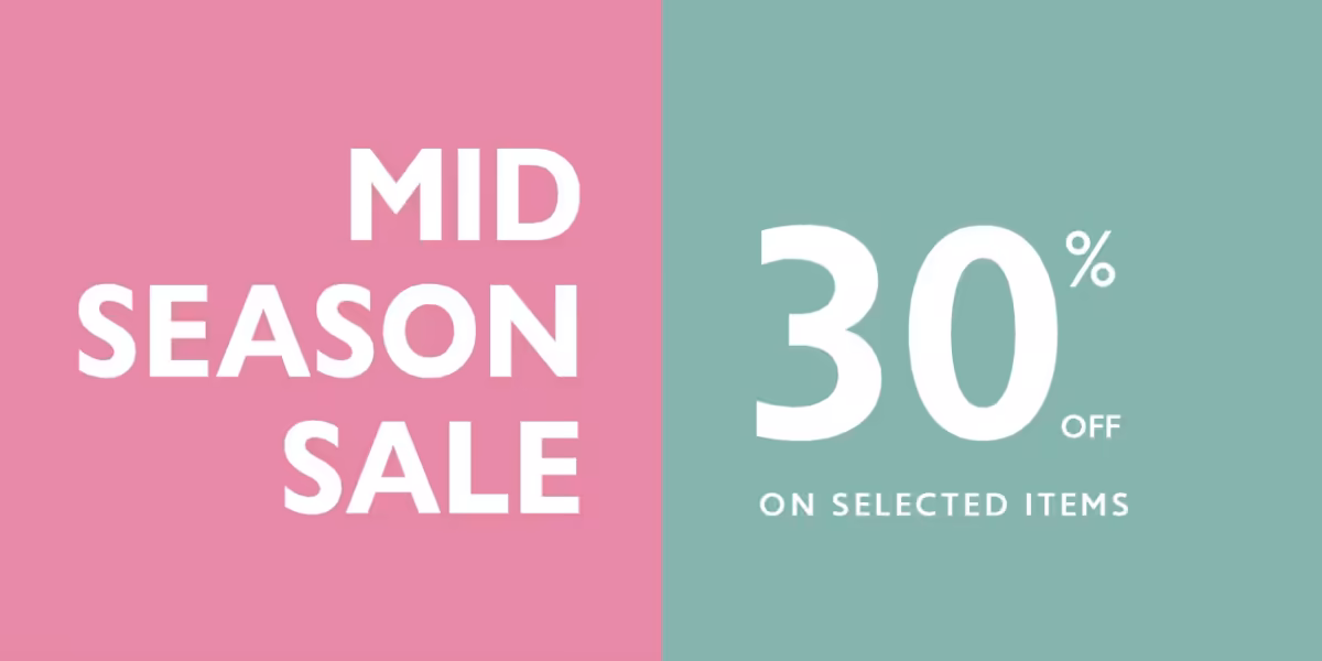 BENETTON: -30% na MID SEASON SALE