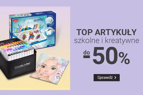 : Do -50% na artykuły szkolne i kreatywne