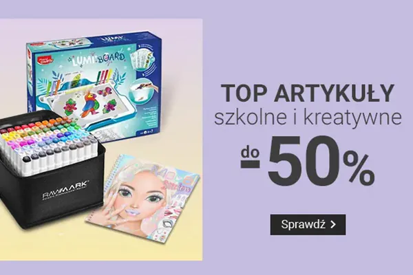: Do -50% na artykuły szkolne i kreatywne
