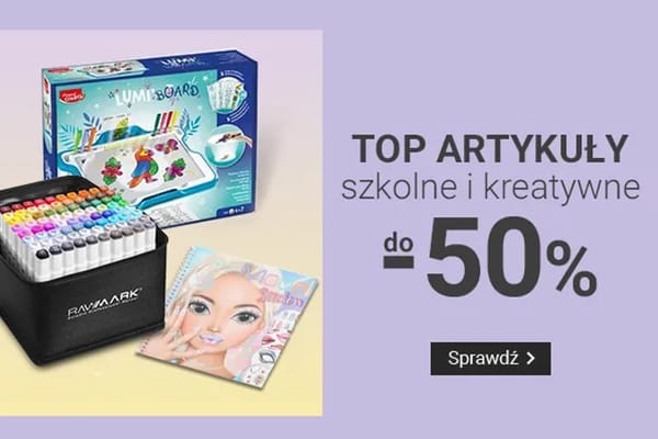 : Do -50% na artykuły szkolne i kreatywne