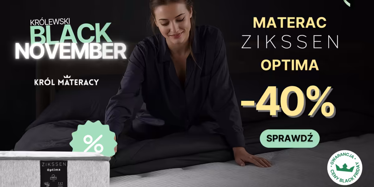 Król Materacy: -40% na materace Zikssen Optima