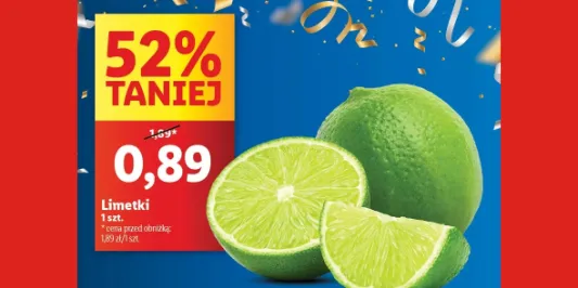 Lidl: -52% na limetki 30.12.2024