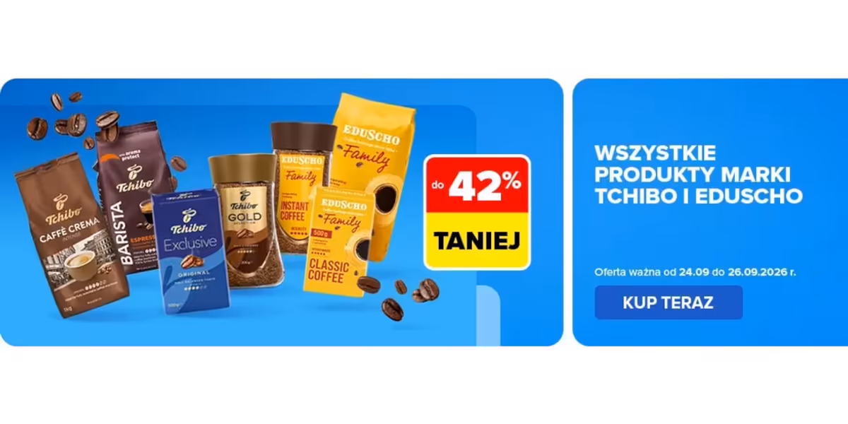 Carrefour: Do -42% na produkty Tchibo i Eduscho