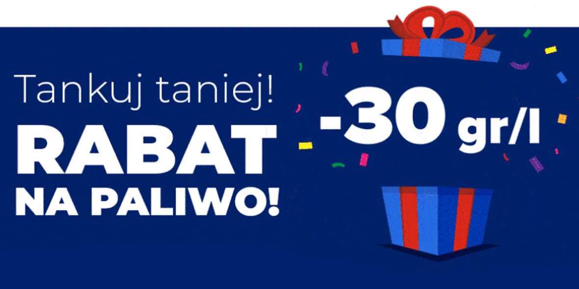 MOYA: KOD rabatowy -30 gr/l na paliwo 09.05.2025