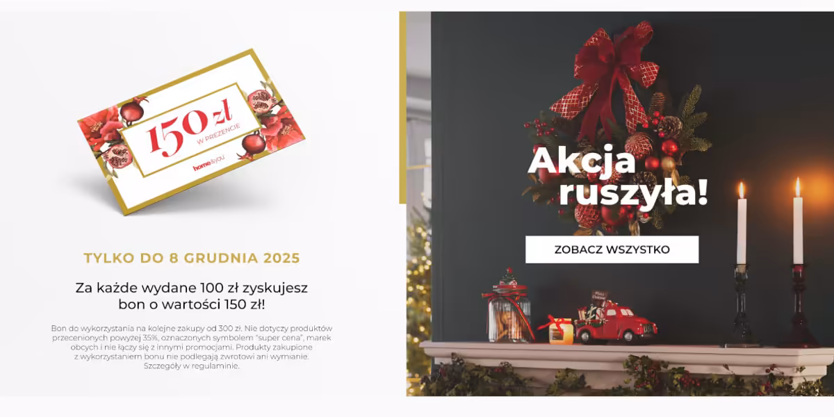home&you: Bon 150 zł w prezencie!