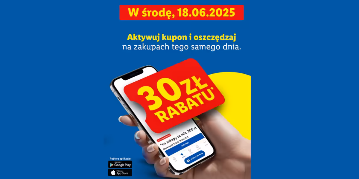 Lidl: KUPON -30 zł na całe zakupy