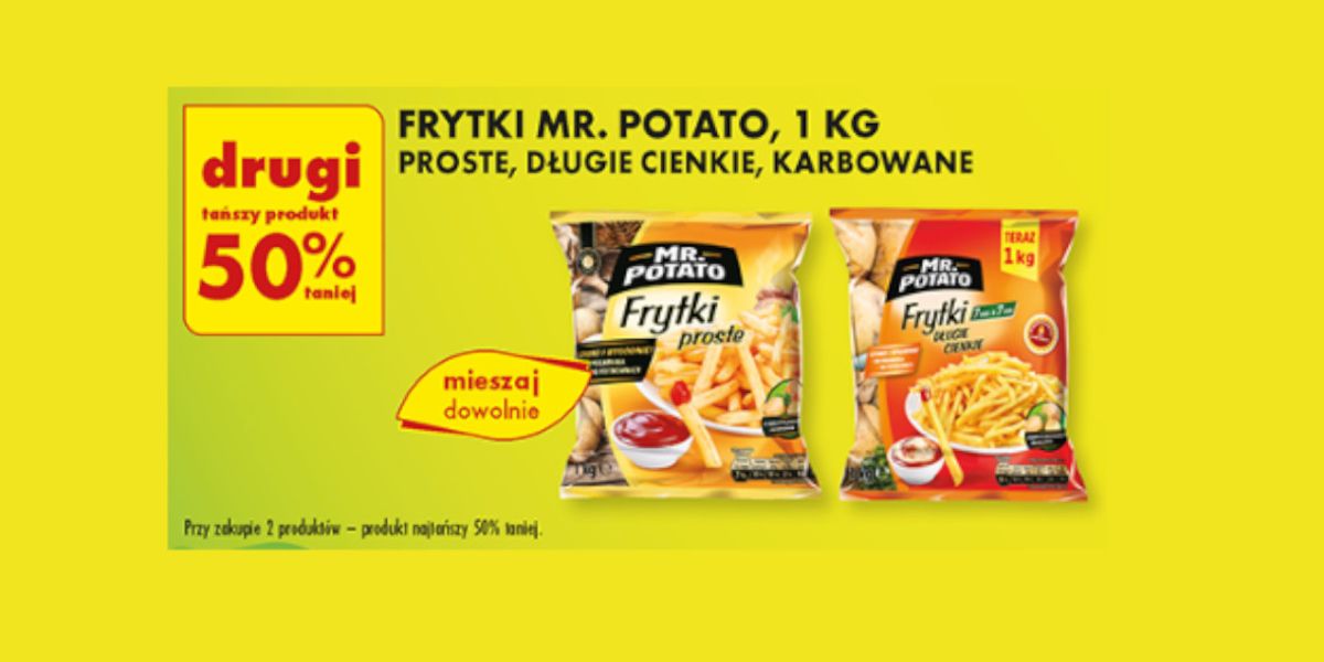 Biedronka: -50% na frytki Mr. Potato, 1 kg