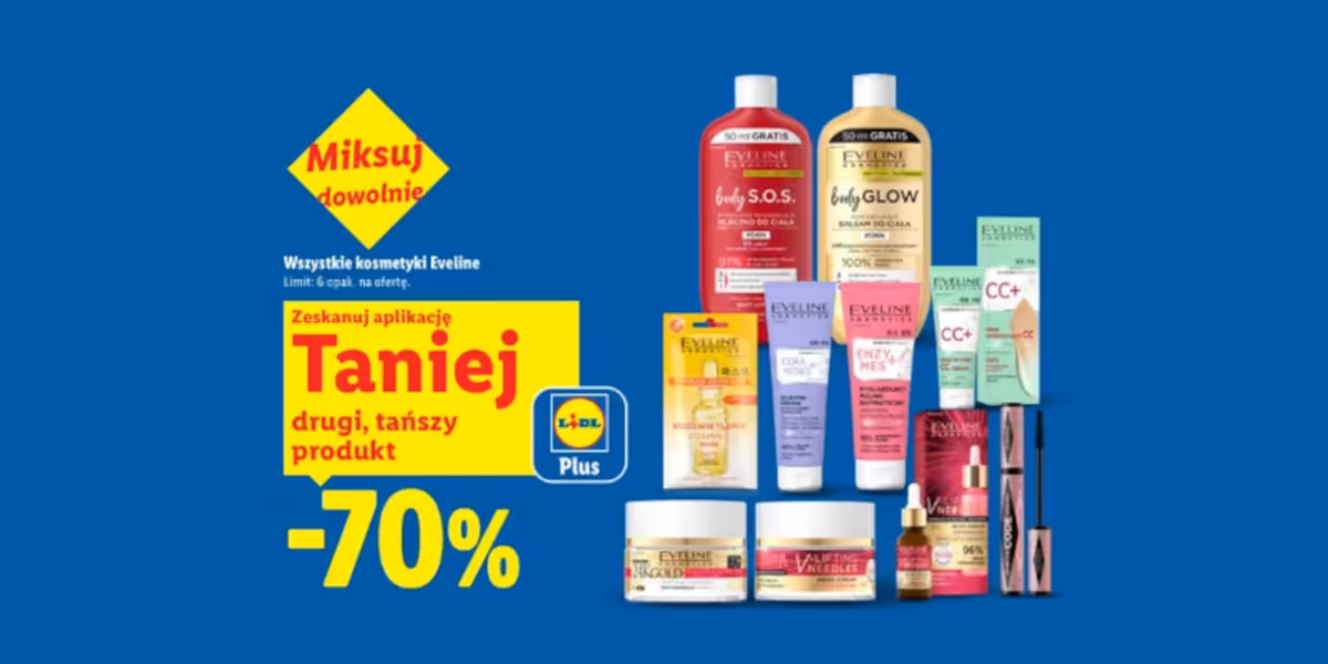 Lidl: KUPON -70% na kosmetyki marki Eveline