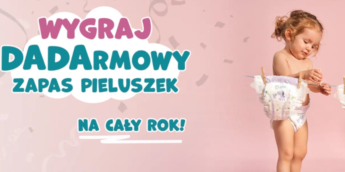 Biedronka: Wygraj DADArmowy zapas pieluszek na cały rok!