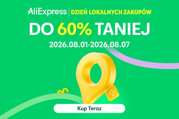 AliExpress: KOD rabatowy Do -250 zł i rabaty do -60%