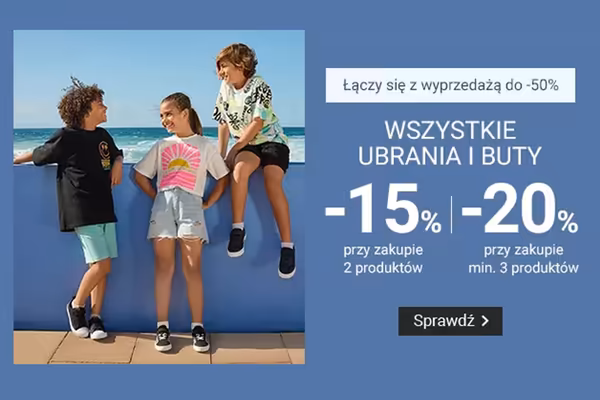 : Do -20% ekstra na ubrania i buty dziecięce