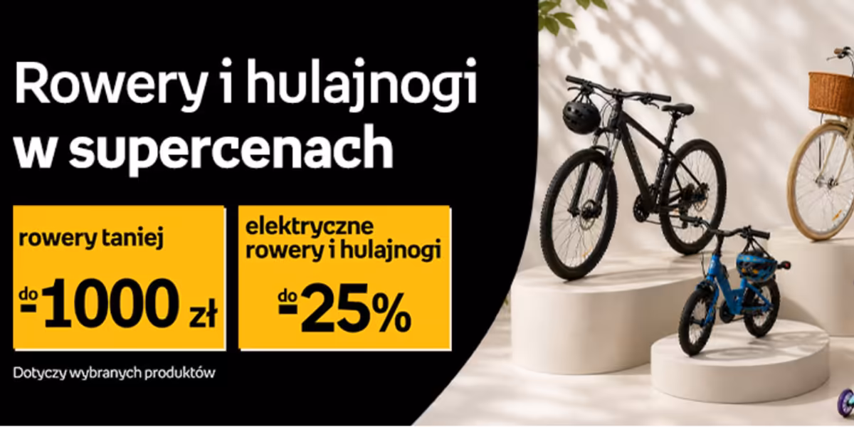 Empik: Do -1000 zł na rowery i hulajnogi