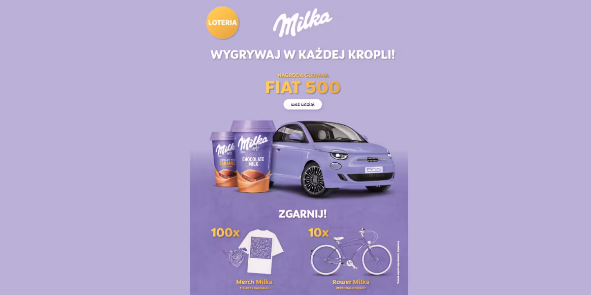 Loterie i Konkursy: Loteria Milka Chocolate Milk