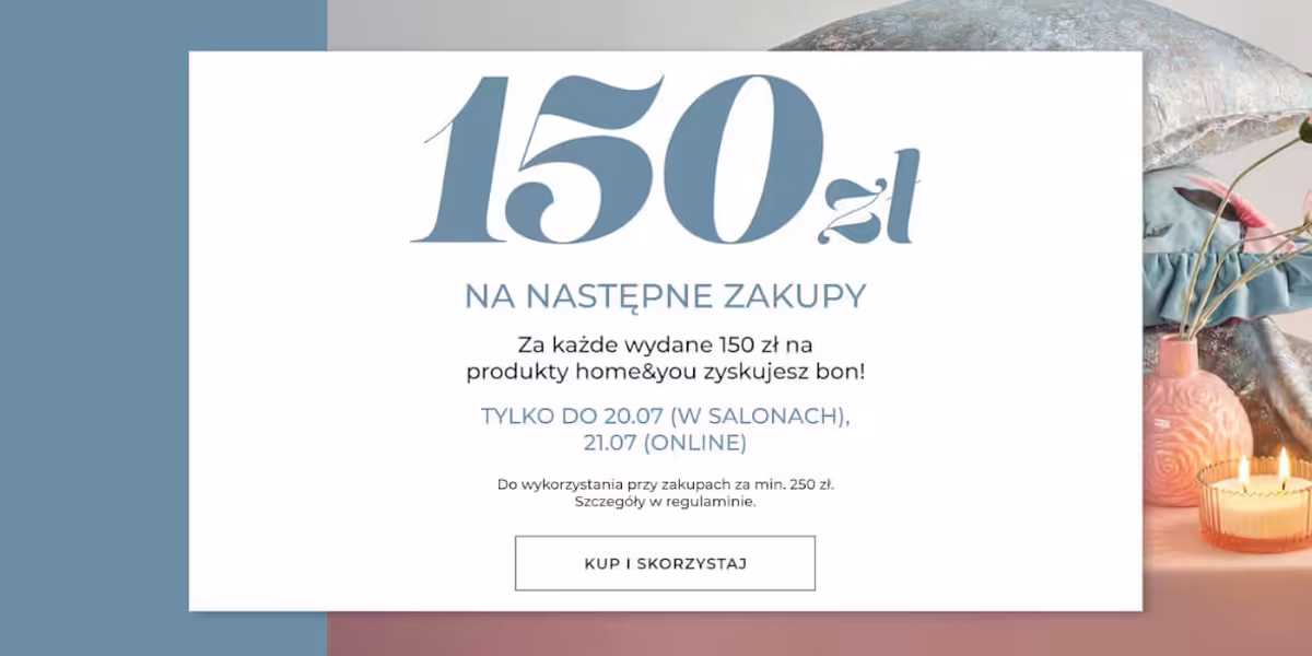 home&you: Bon 150 zł w prezencie!