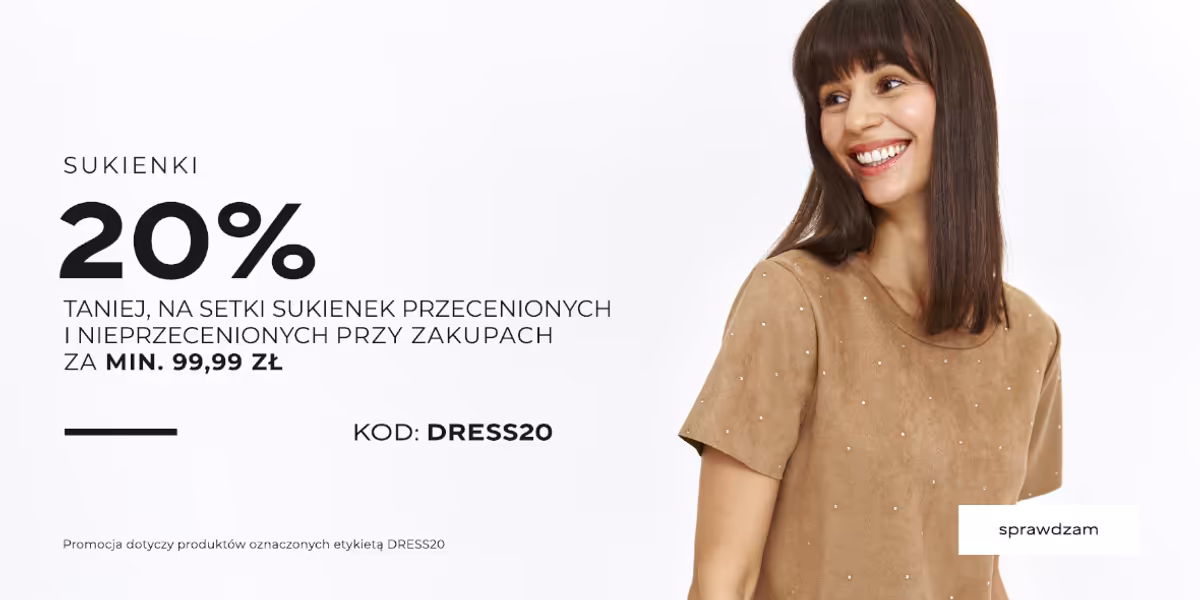 Top Secret: KOD rabatowy -20% na sukienki