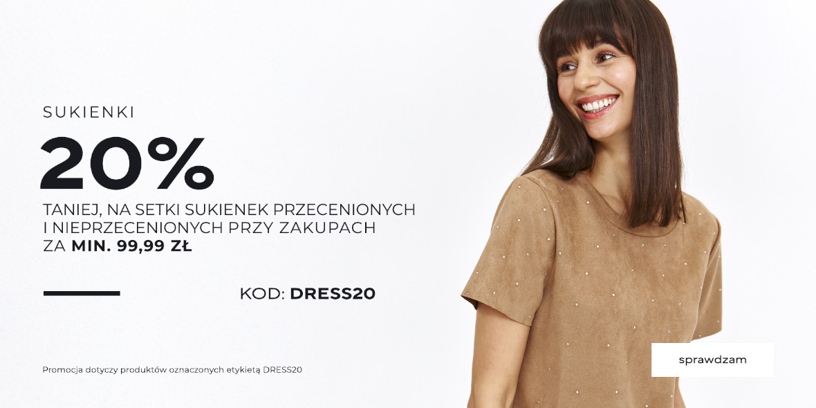 Top Secret: KOD rabatowy -20% na sukienki 09.06.2025