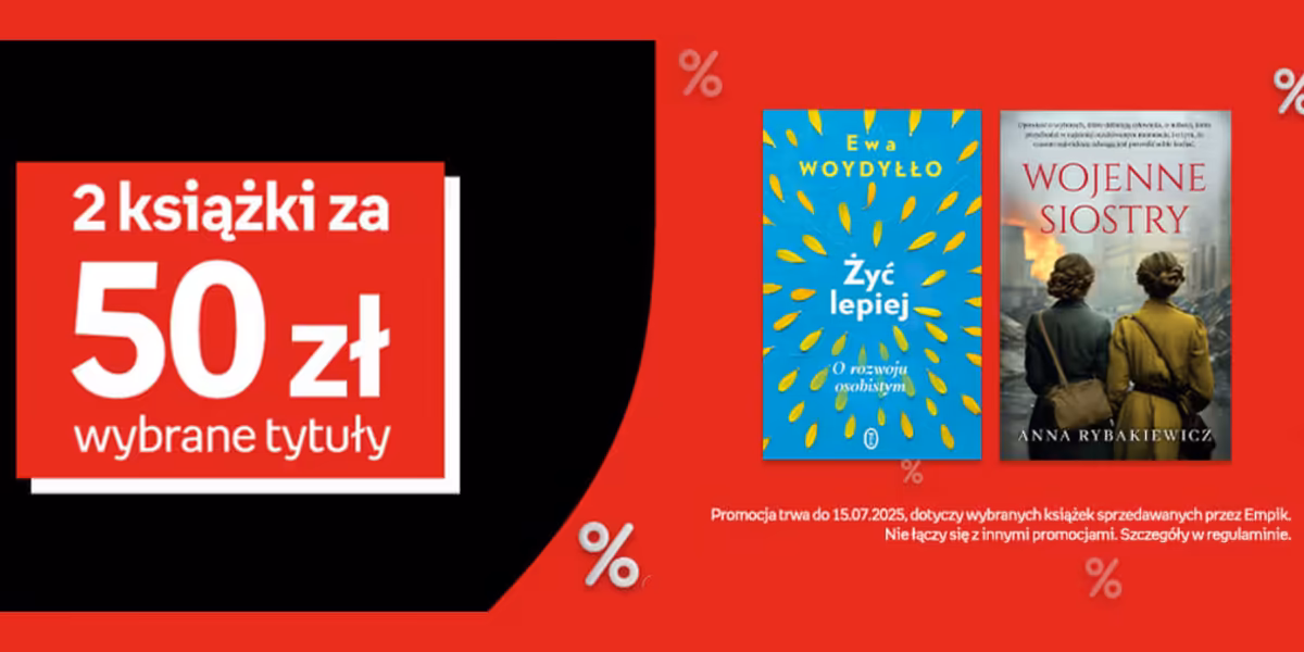 Empik: Od 30 zł za dwie książki