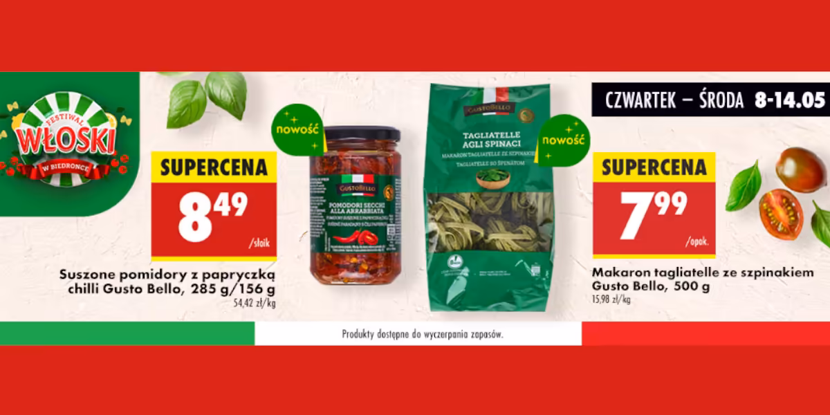 Biedronka: Festiwal kuchni włoskiej!