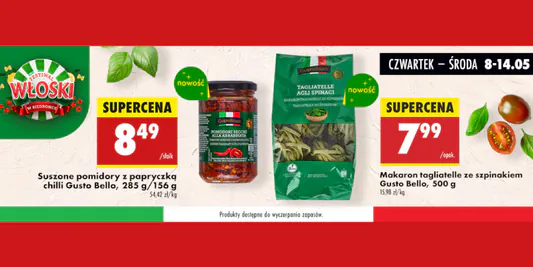 Biedronka:  Festiwal kuchni włoskiej! 08.05.2025