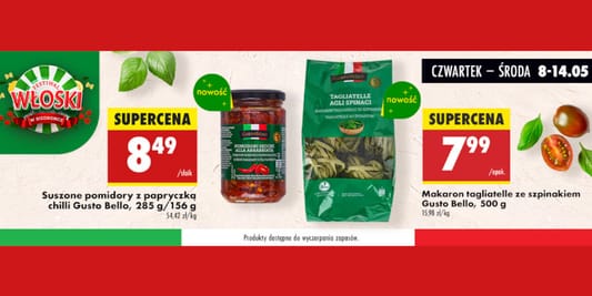 Biedronka:  Festiwal kuchni włoskiej! 08.05.2025